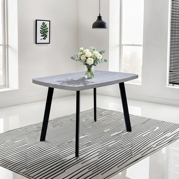 Rimini Grey Melamine 4 Seater 120cm Dining Table
