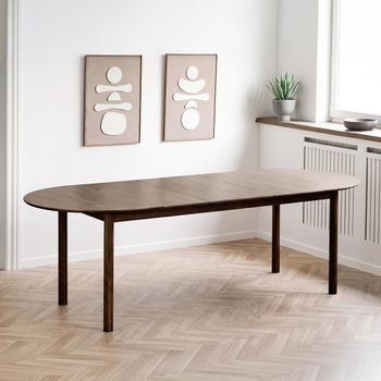 Bundaberg Oak 8-12 Seater 200cm-300cm Oval Walnut Extending Dining Table