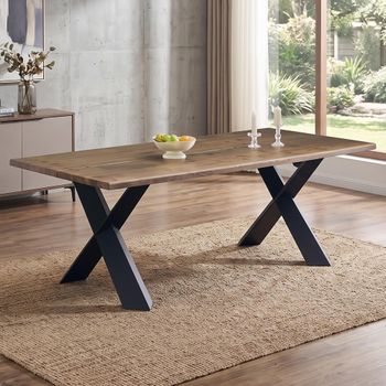 Linwood 8 Seater 220cm Dining Table with Cross Leg