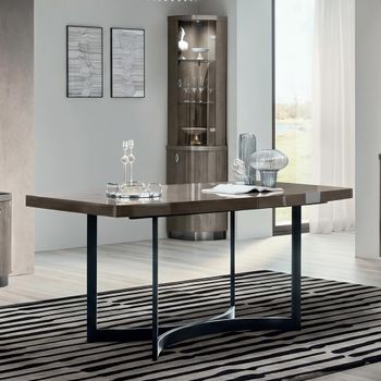 Armonia Italian Extending Dining Table - 200cm-250cm - 8-10 Seater - Silver Birch