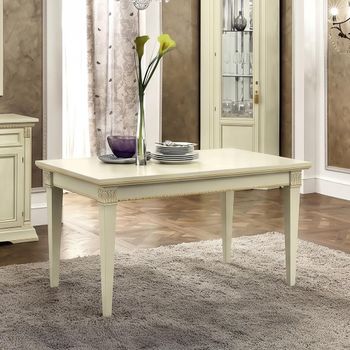 Treviso Italian Extending Dining Table - 140cm-230cm - 6-10 Seater - White Ash