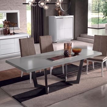 Elite Italian Bianco Antico Extending Dining Table - Sizes Available