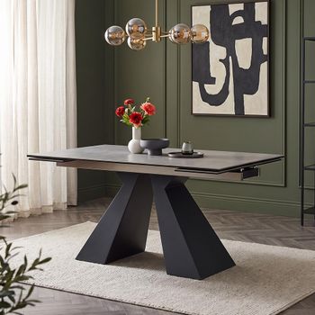 Cassino Grey Ceramic 6-10 Seater 160cm-240cm Extending Dining Table