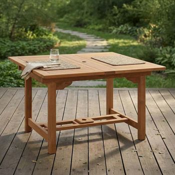 Arrow Teak 120cm-180cm Extending Dining Table
