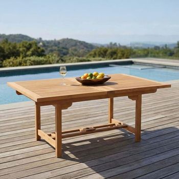 Arrow Teak 180cm-240cm Extending Dining Table