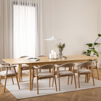 Atlantic Oak 8-10 Seater 200cm-250cm Extending Dining Table