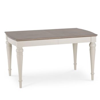 Montreux Grey Washed Oak and Soft Grey 4-6 Seater 140cm-180cm Extending Dining Table
