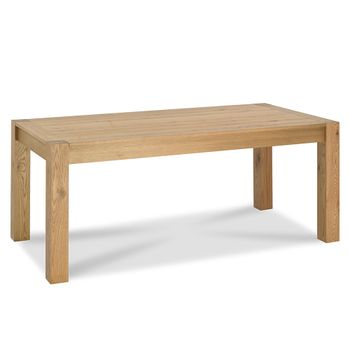 Turin Light Oak 6-10 Seater 185cm-245cm Large End Extending Dining Table