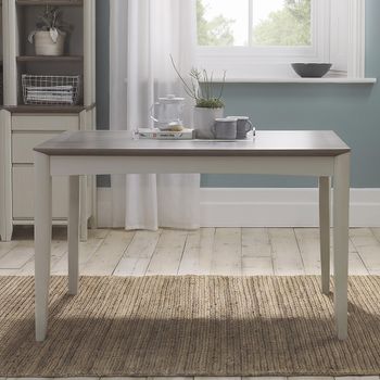 Bergen Grey Washed Oak and Soft Grey 4-6 Seater 130cm-170cm Extending Dining Table