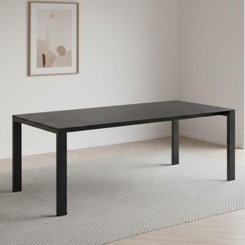 Brentford Black Ceramic 8 Seater 200cm Dining Table