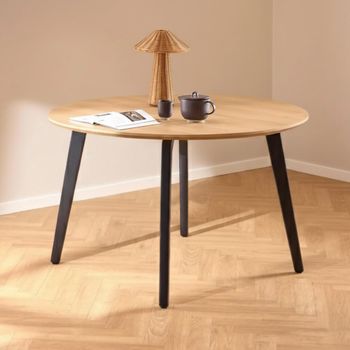 Cadiz Oak 4 Seater 120cm Round Dining Table