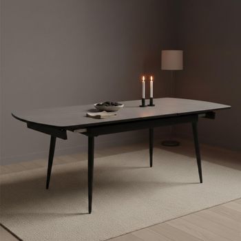 Cassino Grey Glass 6-8 Seater 160cm-200cm Extending Dining Table