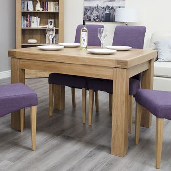 Bordeaux Oak 2-4 Seater 90cm-120cm Extending Dining Table