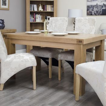 Bordeaux Oak 6 Seater 150cm Dining Table