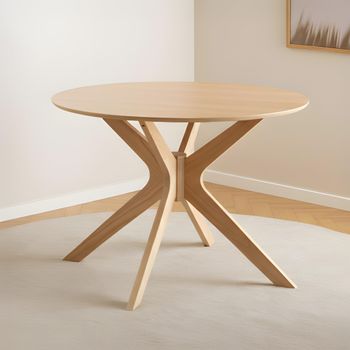 Duncan Oak 4 Seater 105cm Round Dining Table