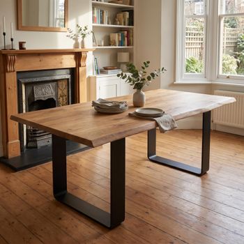 Fargo Oak Type J Dining Table - Sizes Available