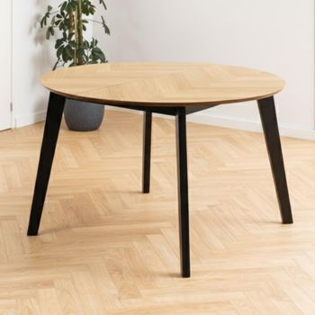 Georgetown Oak 4-8 Seater 120cm-198cm Round Extending Dining Table