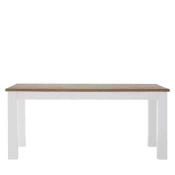 Hampstead Oak and White 6 Seater 180cm Dining Table