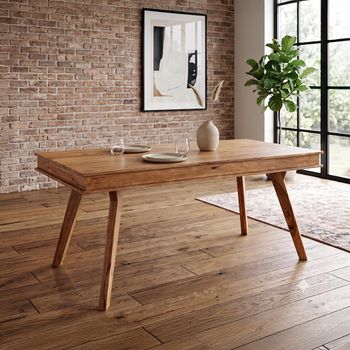 Jodhpur Natural Solid Sheesham Wood 4 Seater 115cm Dining Table