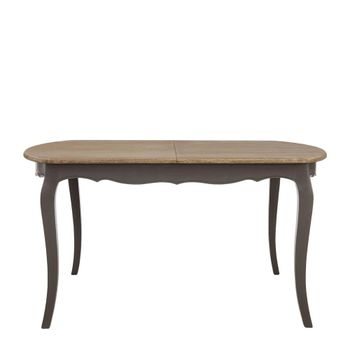 Loire Dark Grey 6-8 Seater Oval Extending 200cm Dining Table