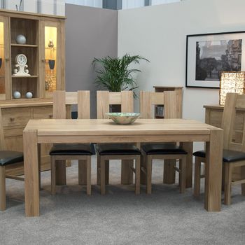 Londonderry Oak 6 Seater 180cm Trend Dining Table