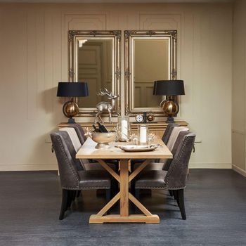 Lyon Oak 8 Seater 200cm Dining Table