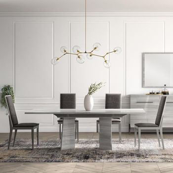 Mia Grey 6-10 Seater 180cm-270cm Extending Dining Table