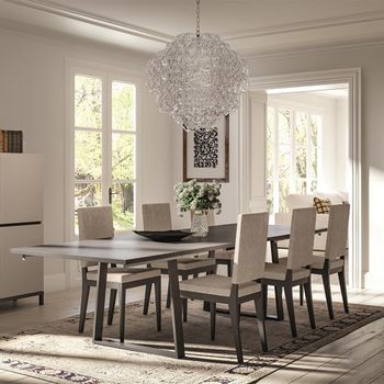 Modern Kali Anthracite Grey 6-10 Seater 160cm Dining Table