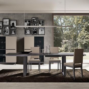 Modern Kali Anthracite Grey 8-10 Seater 190cm-275cm Dining Table