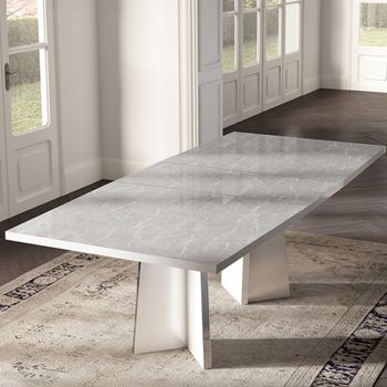 Modern Mara White 6-10 Seater 180cm-270cm Extending Dining Table