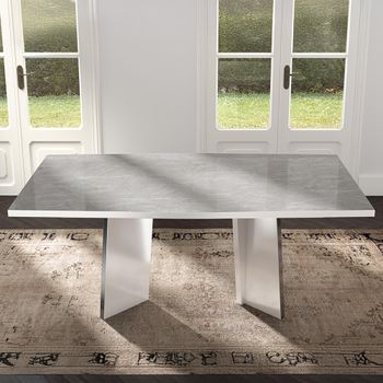 Modern Mara White 6 Seater 180cm Dining Table