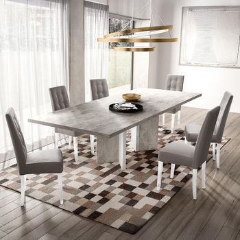 Modern Treviso White 6 Seater 180cm Dining Table