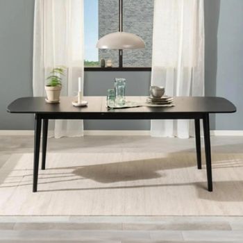 Montreux Black 6-8 Seater 180cm-219cm Extending Dining Table