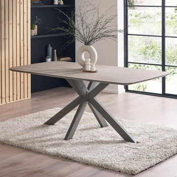 Noah Taupe 6 Seater 180cm Dining Table
