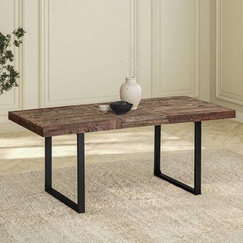 Preston 6-8 Seater 150cm-200cm Industrial Rustic Extending Dining Table