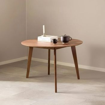 Roxby Walnut 4 Seater 105cm Round Dining Table