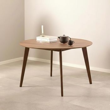 Roxby Walnut 4 Seater 120cm Round Dining Table