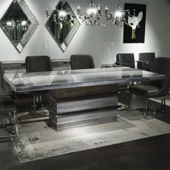 Saturn Marble Dining Table - Sizes Available