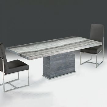 Saturn Marble Extra Light Dining Table - Sizes Available