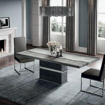 Saturn Marble Light Dining Table - Sizes Available