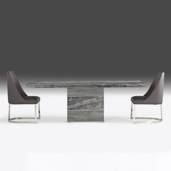 Soho Marble Pedestal Dining Table - Sizes Available
