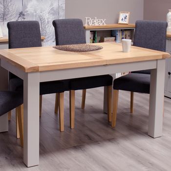 Diamond Painted 4-8 Seater 132cm-198cm Extending Dining Table