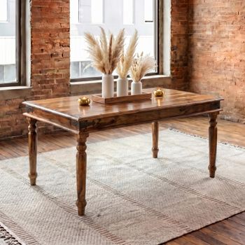 Jali Sheesham Wood 6 Seater 175cm Dining Table