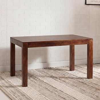 Dakota Dark Mango Wood 6 Seater 180cm Dining Table