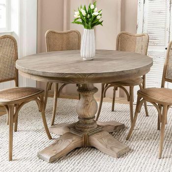 Topsham Natural Round Dining Table