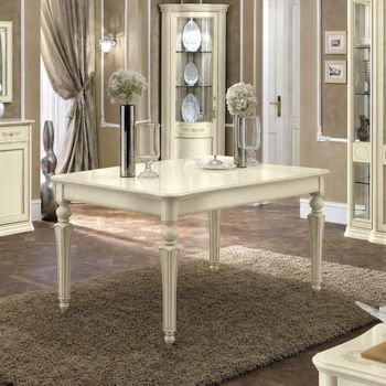 Torriani Italian Ivory 6-10 Seater 180cm-270cm Extending Dining Table