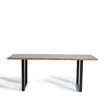Vibo Solid Acacia Wood 6 Seater Dining Table - Sizes Available
