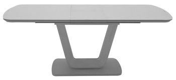 Lazzaro Light Grey Matt 4-6 Seater 120cm-160cm Extending Dining Table