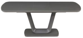 Lazzaro Grey Glass Top 6-8 Seater 160cm-200cm Extending Dining Table
