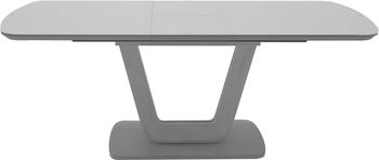 Lazzaro Light Grey Matt 6-8 Seater 160cm-200cm Extending Dining Table